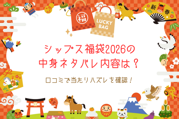 シップス福袋2026の中身ネタバレ内容は？口コミで当たりハズレを確認！